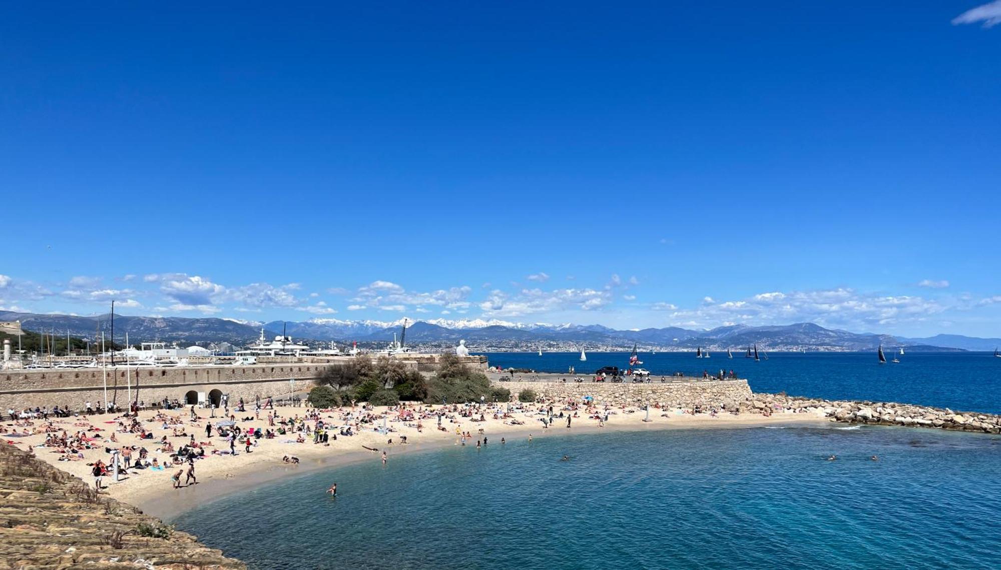 Antibes Carre D'Or Bastion Albert 1Er Vue Mer Exterior foto